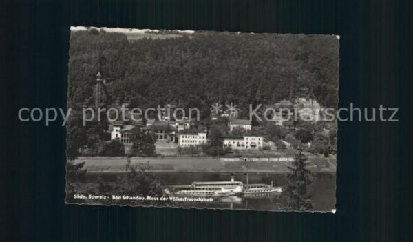 Bad Schandau Haus der Völkerfreundschaft Elbe Dampfe