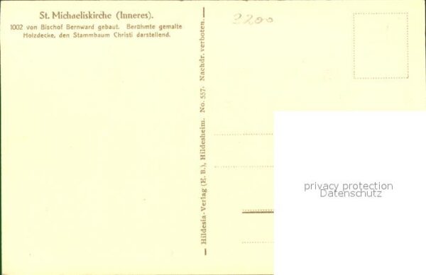 Hildesheim Inneres der St Michaeliskirche – Bild 2
