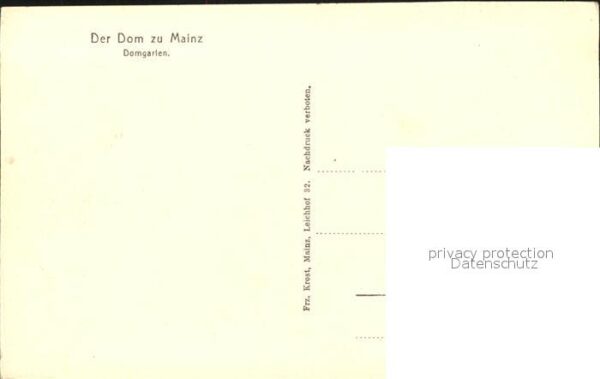 Mainz Rhein Domgarten Dom – Bild 2