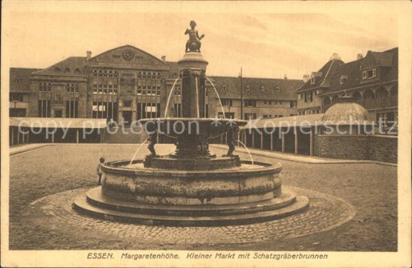 Essen Ruhr Margaretenhöhe Kleiner Markt mit Schatz