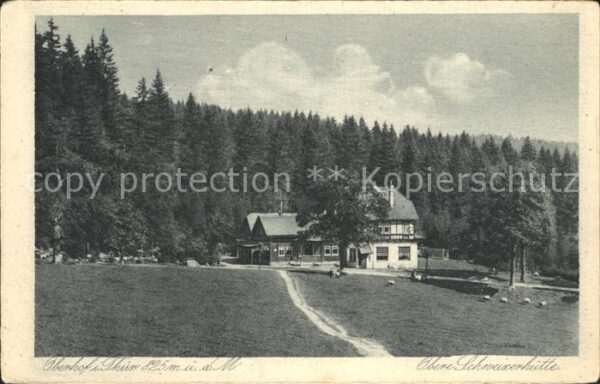 Oberhof Thueringen Obere Schweizerhütte Kupfertiefdruck