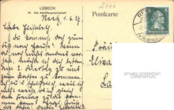 Luebeck Schiffergesellschaft Gebäude Giebel – Bild 2