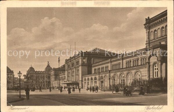 Hannover Bahnhof Kupfertiefdruck