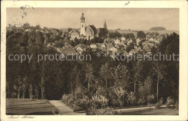 Bad Steben Ortsansicht mit Kirche