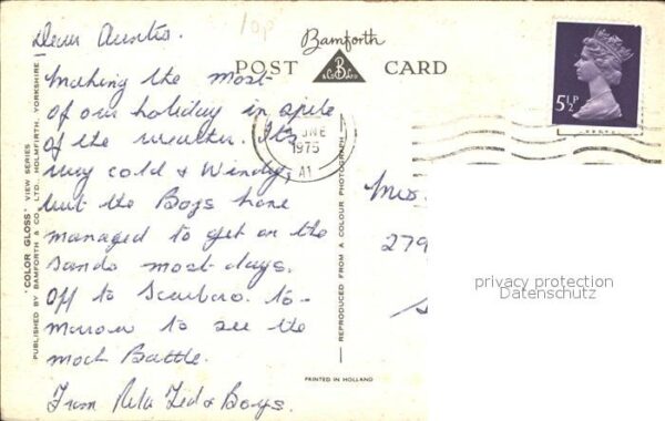 Bridlington East Riding of Yorkshire Harbour Pleasure Boat – Bild 2