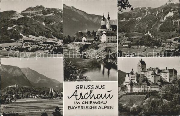 Aschau Chiemgau Gesamtansicht mit Alpenpanorama Bayrisc