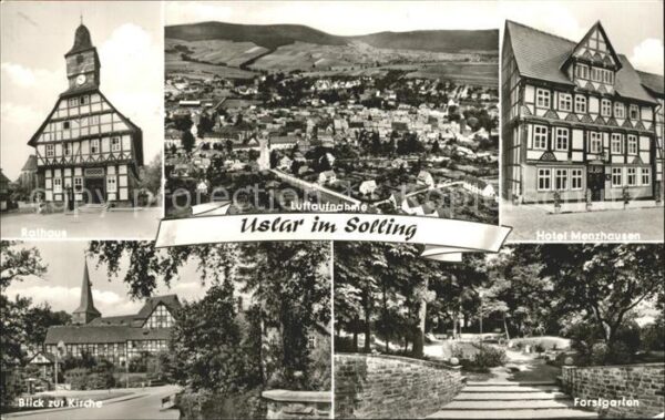 Uslar Solling Rathaus Kirche Luftaufnahme Hotel Menzh