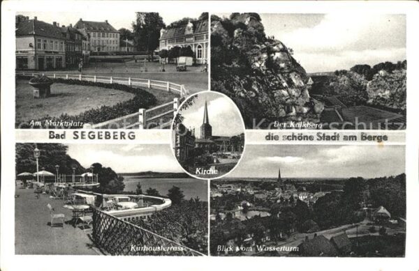 Bad Segeberg Marktplatz Kirche Kurhaus Terrasse Kalk