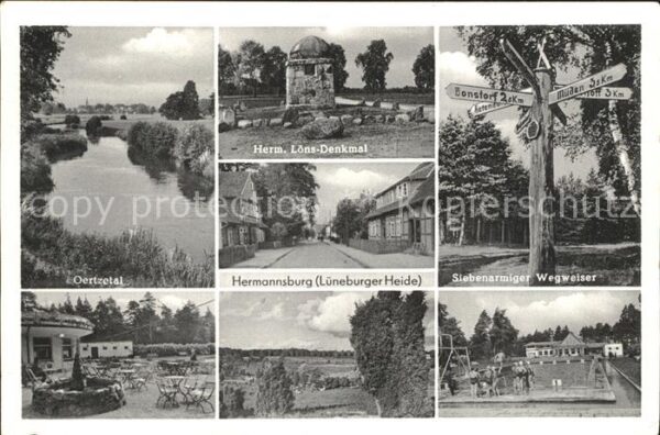 Hermannsburg Oertzetal Hermann Löns Denkmal Wegweise