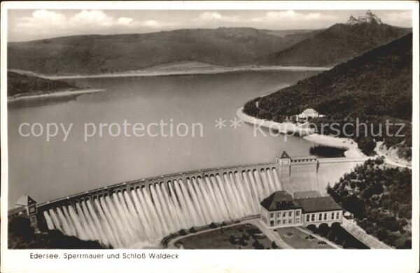 Waldeck Edersee Sperrmauer Edertalsperre Stausee Schlos