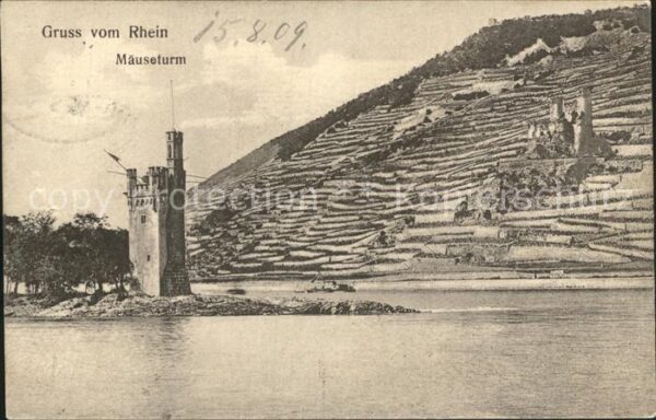 Bingen Rhein Mäuseturm Bahnpost