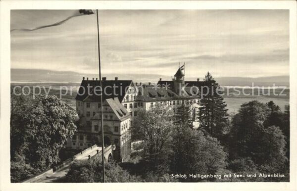 Heiligenberg Baden Schloss mit See und Alpenblick Bodensee