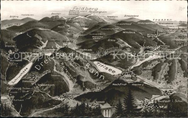 Titisee und Umgebung Drei Seen Bahn Feldberg Sc