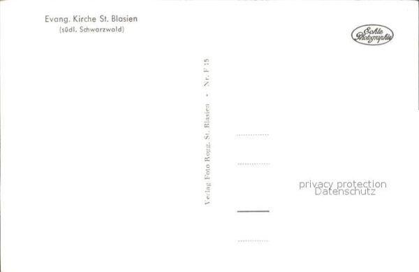 St Blasien Evangelische Kirche Inneres – Bild 2