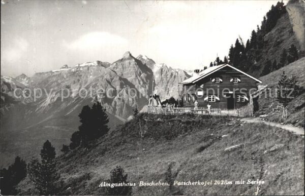 Boscheben Almgasthaus Patscherkofel mit Serles St