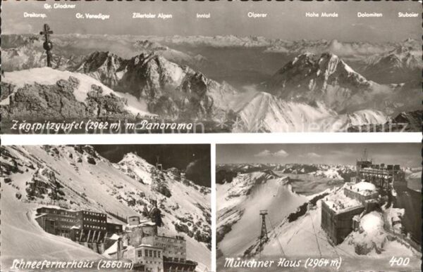 Garmisch-Partenkirchen Zugspitzgipfel Kreuz Schneefernerhaus M