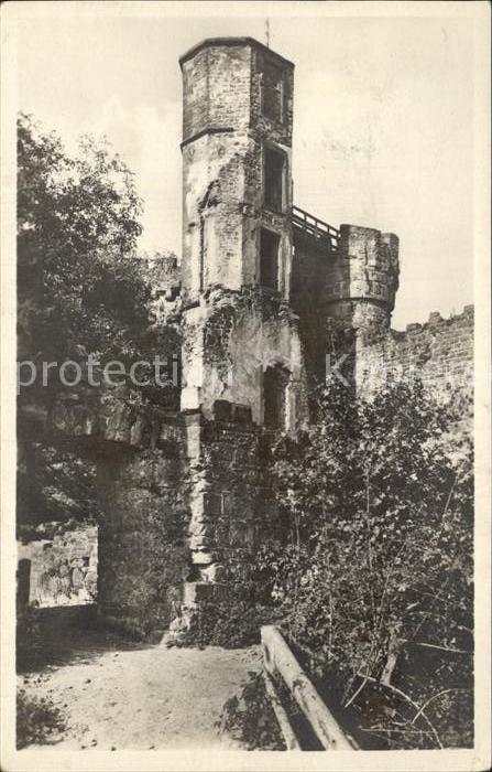 Neckargemuend Burgruine auf dem Dilsberg