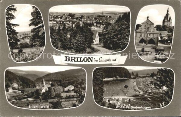 Brilon Teilansichten Brilon Wald Waldsee Guden