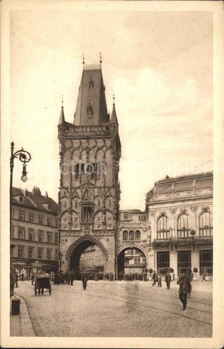 Prag Prahy Prague Prasna brana Pulverturm