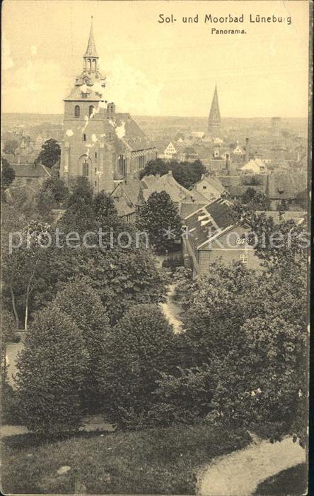 Lueneburg Stadtbild mit Kirche Solbad Moorbad