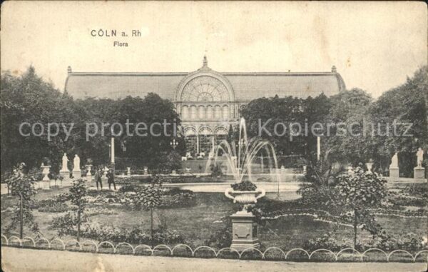 Coeln Rhein Flora Springbrunnen Botanischer Garten