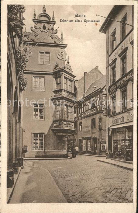 Mainz Rhein Erker am alten Gymnasium