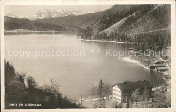 Urfeld Walchensee Panorama Alpen
