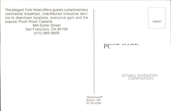San Francisco California York Hotel – Bild 2