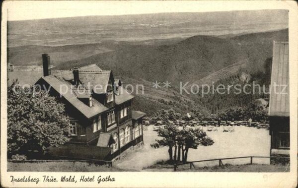Inselsberg Schmalkalden Hotel Gotha Fernsicht