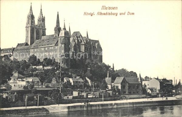 Meissen Elbe Sachsen Königliche Albrechtsburg und Dom