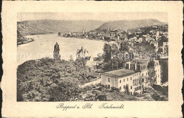 Boppard Rhein Totalansicht Grand Hotel Bellevue Rhein