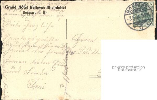 Boppard Rhein Totalansicht Grand Hotel Bellevue Rhein – Bild 2