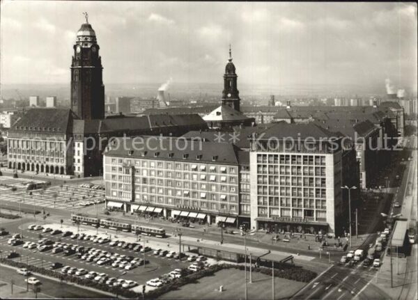 Dresden Blick zum Rathaus