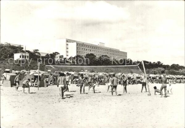 Zinnowitz Ostseebad Beach Volleyball Strand FDGB Feriendien