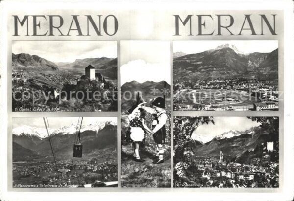 Meran Merano Schloss Tirol Rennplatz Panorama Haflin