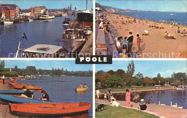 Poole Dorset Strand Teich Hafen Kanal