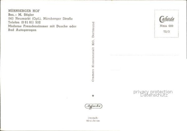 Neumarkt Oberpfalz Nürnberger Hof Speisesaal – Bild 2