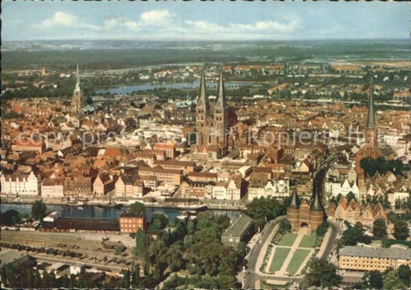 Luebeck Fliegeraufnahme
