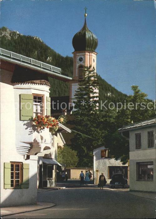 Oberammergau Sternwirteck und Pfarrkirche