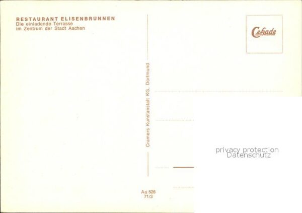 Aachen Restaurant Elisenbrunnen – Bild 2