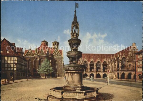 Braunschweig Altstadtmarkt mit Brunnen