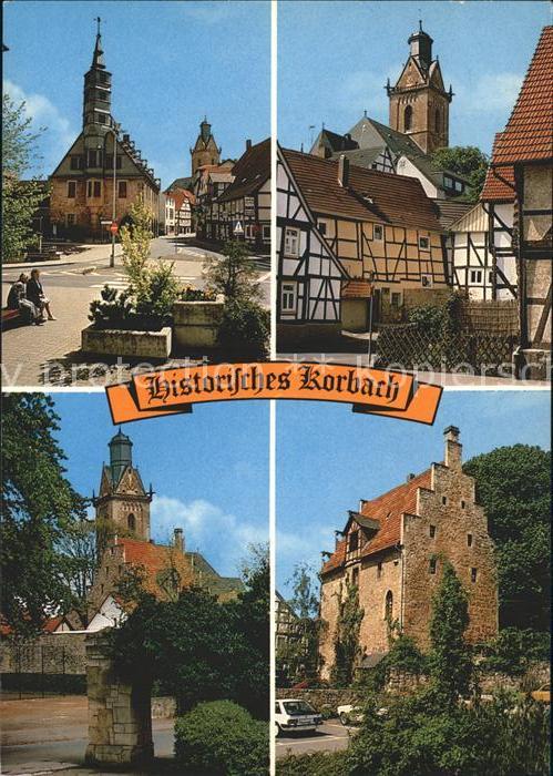 Korbach Rathaus mit Stechbahn Altstadt Enser To