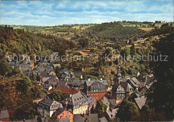 Monschau Blick auf die Stadt