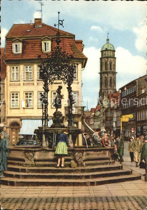 Goettingen Niedersachsen Gänselieselbrunnen Jacobikirche