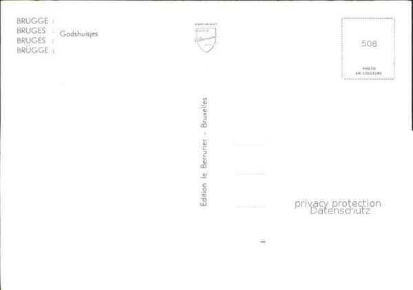 Bruges BRUGGE Belgie Godshuisjes – Bild 2
