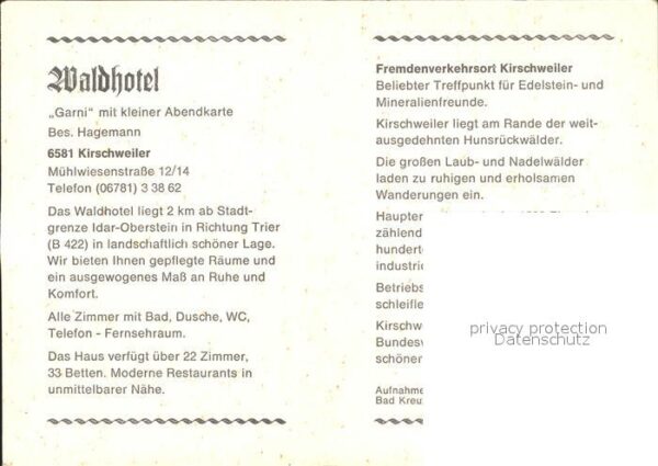 Idar-Oberstein Waldhotel Kirschweiler – Bild 2