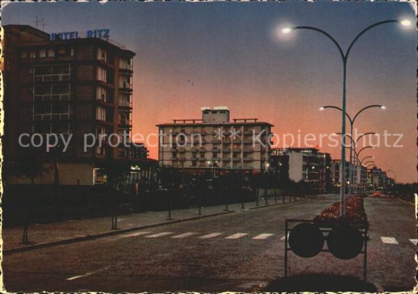 Sottomarina Meer- Promenade Nacht Hotel Ritz- Brist