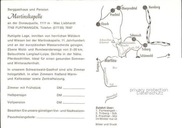 Furtwangen Berggasthaus Martinskapelle – Bild 2