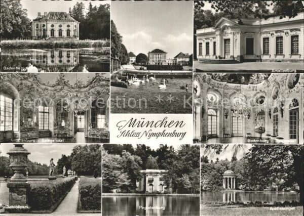 Muenchen Amalienburg Badenburg Schlosspark