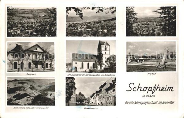 Schopfheim Hauptstrasse Rathaus Kirche
